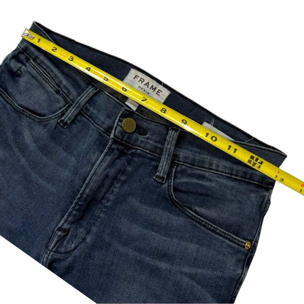 Frame Le High Skinny Denim Dark Blue Wash Jeans - 27x28‎ - Picture 7 of 7